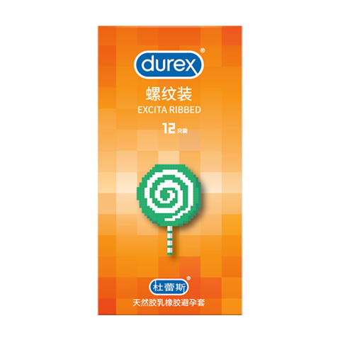 Bao cao su Durex Excita Ribbed - Gân nổi - Hộp 12 cái