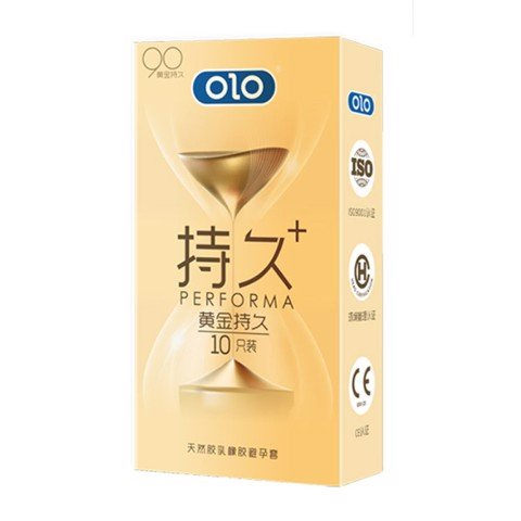 Bao cao su OLO 0.01 Đồng Hồ Vàng - Kéo dài thời gian - Hộp 10 cái