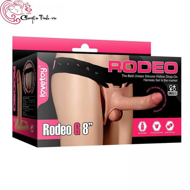 Dương vật dây đeo rỗng ruột siêu mềm Lovetoy Rodeo