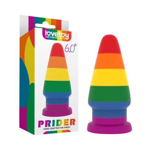 Dương vật giả dính tường mềm dẻo đa sắc - Lovetoy Prider 6.0