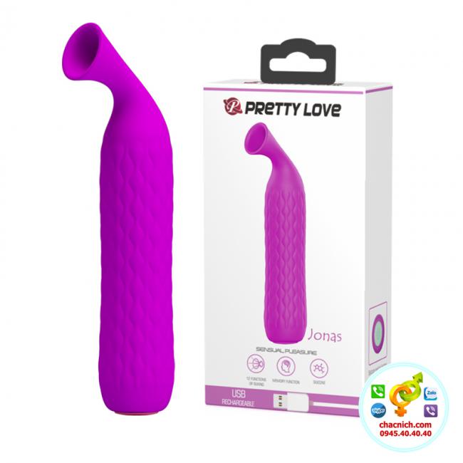 Máy rung có vòi bú hút đa năng Prettylove Quentin