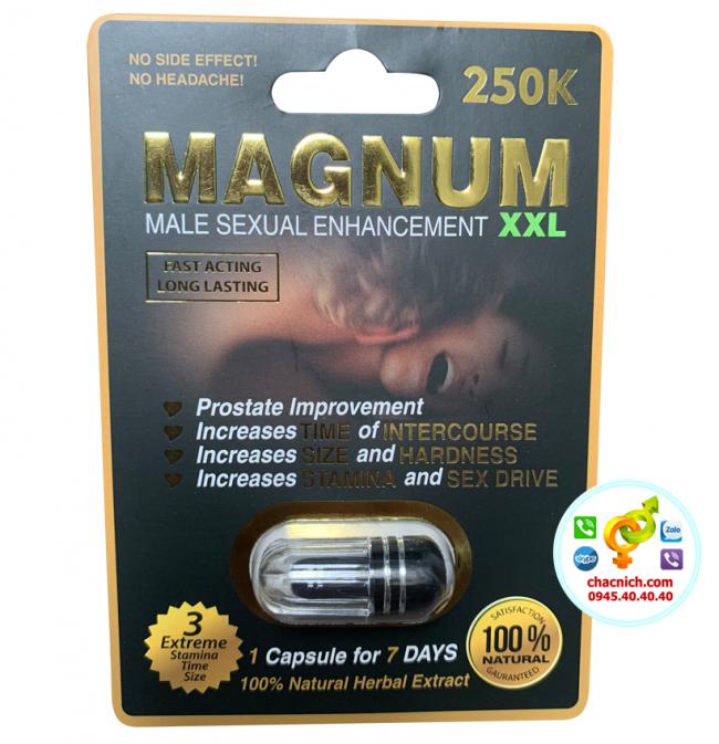 Viên Uống Cường Dương và Tăng Kích Thước Cậu Nhỏ Magnum XXL 250k