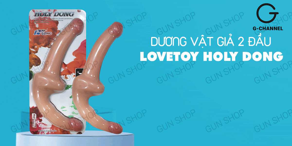 Lovetoy Holy Dong dương vật giả 2 đầu mềm mại đa năng