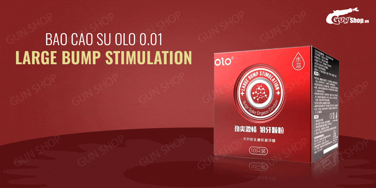 Bao cao su OLO siêu mỏng 0.01 Large hương vani ấm nóng 10 cái