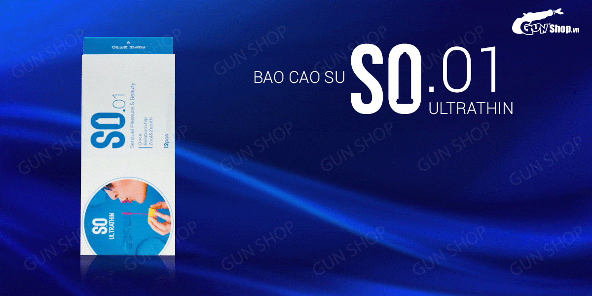 Bao cao su SO Ultrathin siêu mỏng an toàn mềm mại hộp 12