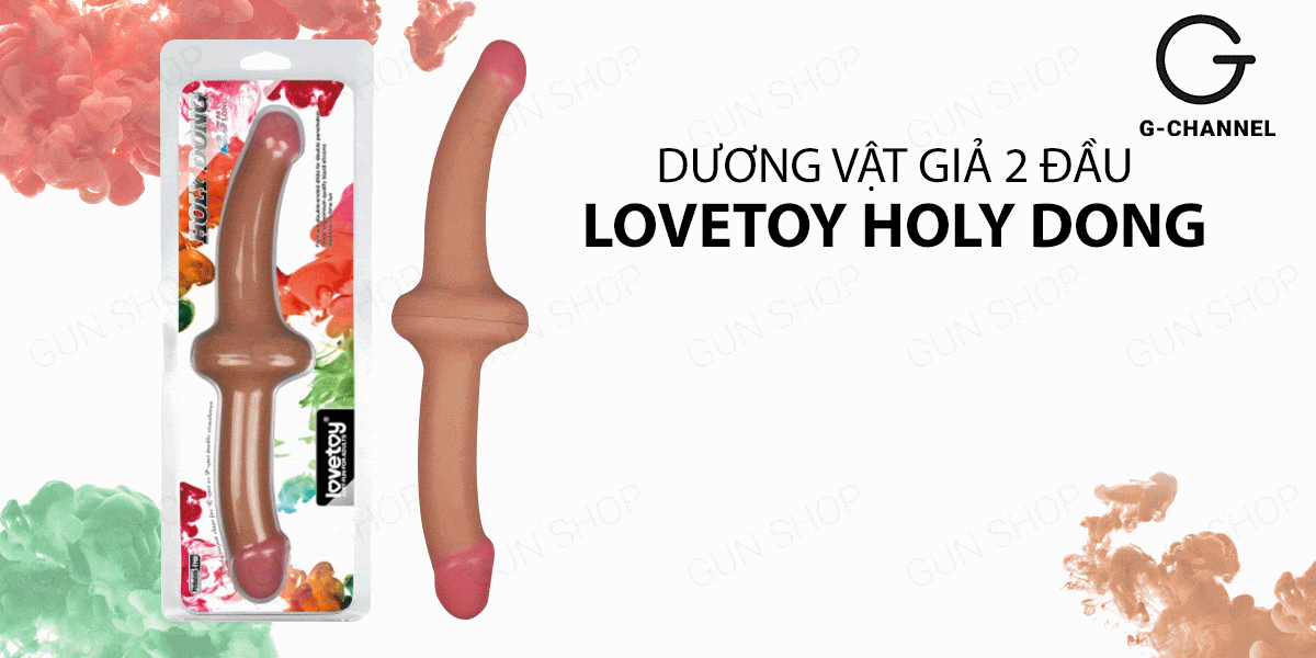 Dương Vật Giả 2 Đầu Rung Uốn Cong Đa Chiều Lovetoy Holy Dong