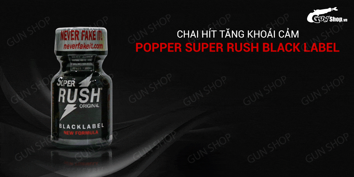 Đánh giá Popper Super Rush Black Label 10ml chính hãng Mỹ USA PWD mới nhất