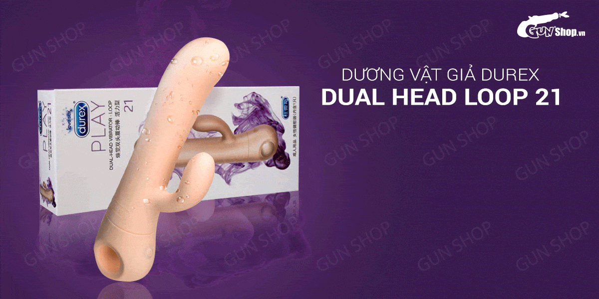 Dương vật giả rung đa chế độ Durex Dual Head Loop kích thích mạnh