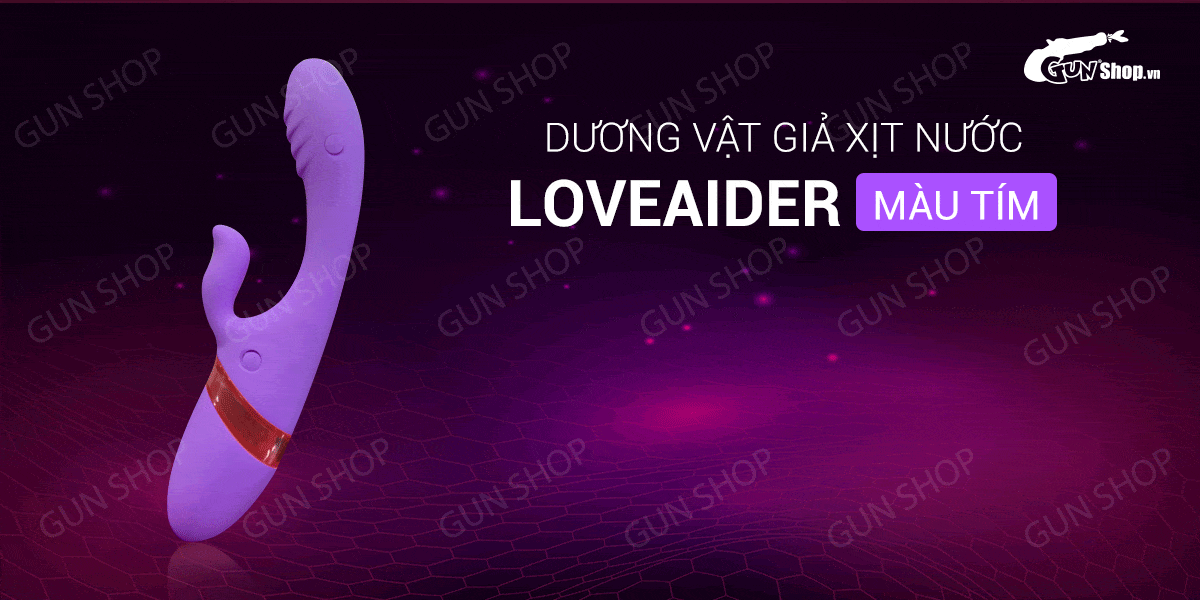 Dương vật giả siêu thực 7 chế độ rung ngọt ngào màu tím Loveaider