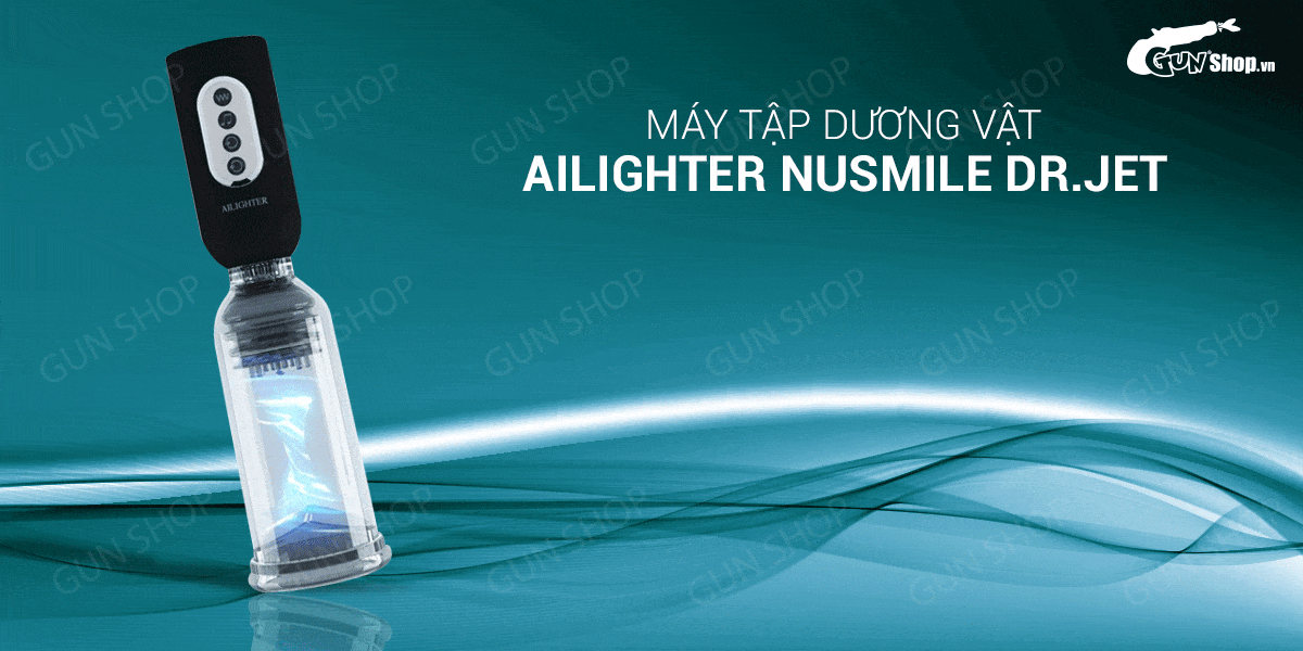 Đánh giá Máy tập dương vật tự động dùng sạc - Ailighter Nusmile Dr.Jet  giá sỉ