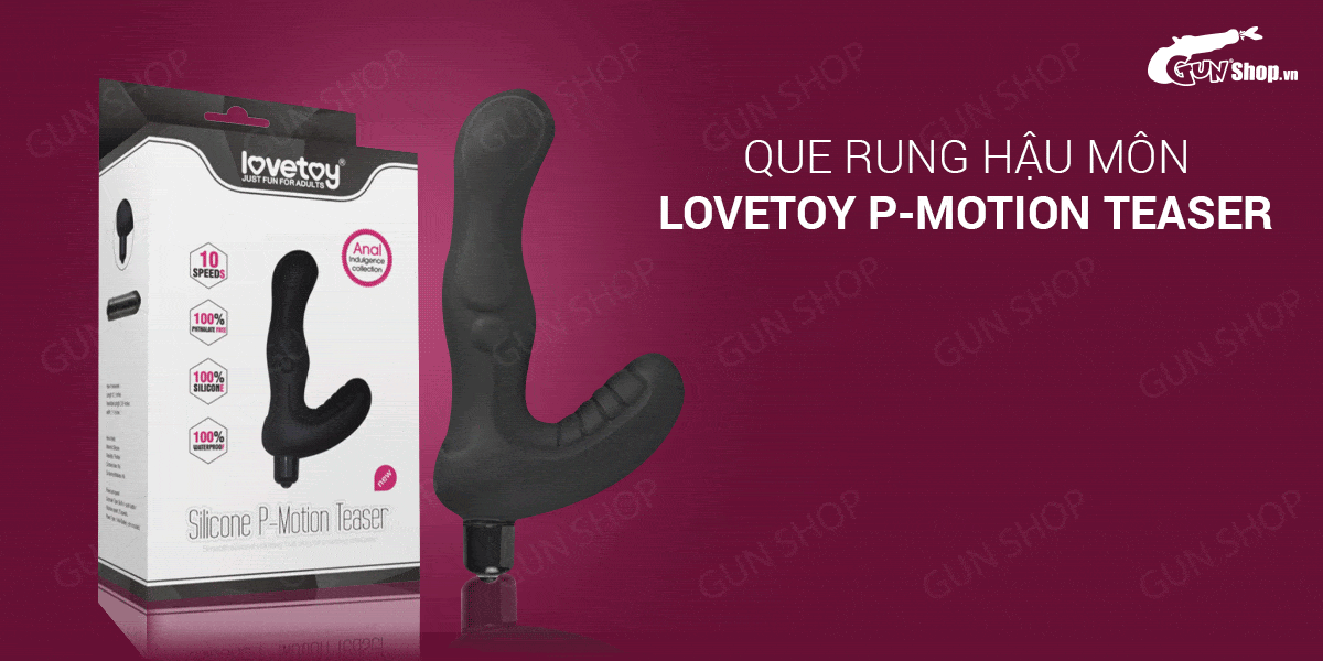Que rung hậu môn Lovetoy P-Motion 10 chế độ pin siêu khoái cảm