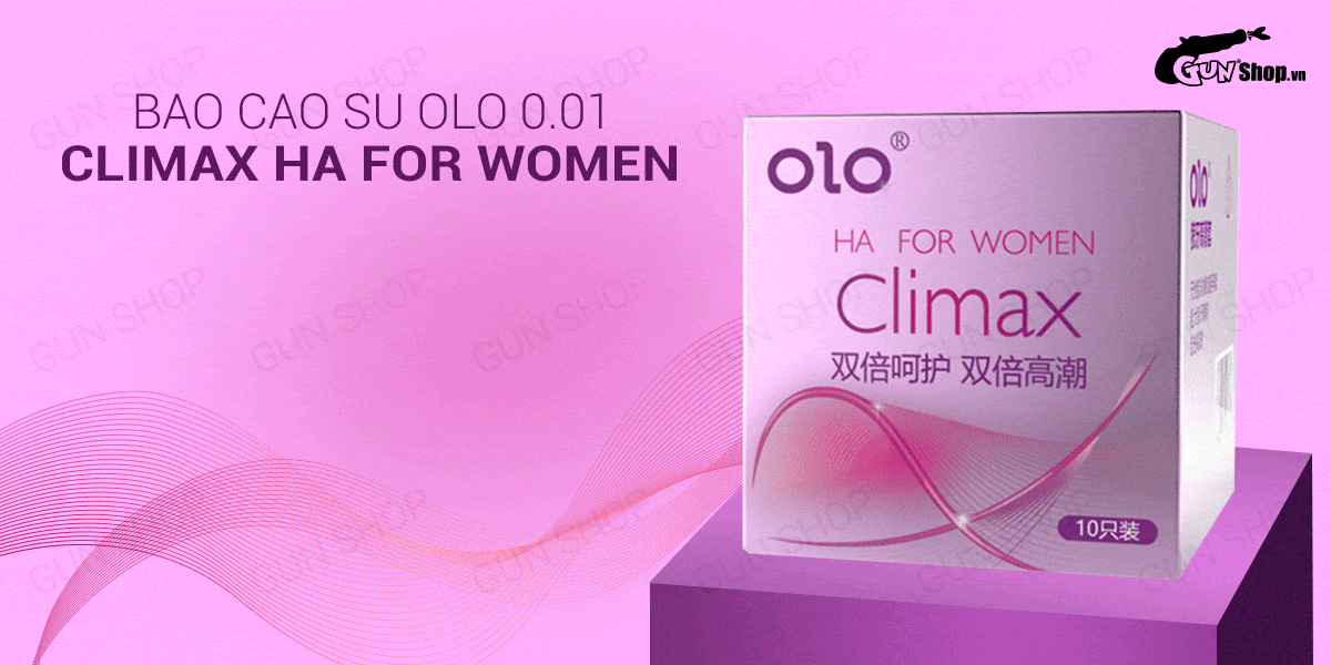 Bao Cao Su OLO 0.01 Climax Cho Nữ Siêu Mỏng Dưỡng Ẩm Gai Kích Thích