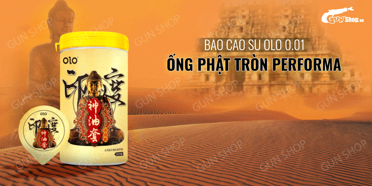 Bao cao su OLO 0.01 Performa siêu mỏng gân gai kéo dài