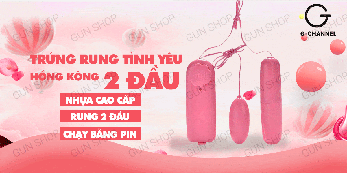 Trứng rung 2 đầu mini nhỏ gọn siêu mạnh giá tốt khuyến mãi