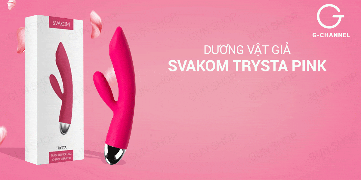 Dương vật giả Svakom Trysta Pink cao cấp 35 chế độ rung sạc tiện lợi mua ngay