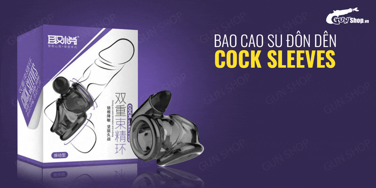 Bao cao su đôn dên nhỏ gọn tăng kích thước - Rung cực mạnh