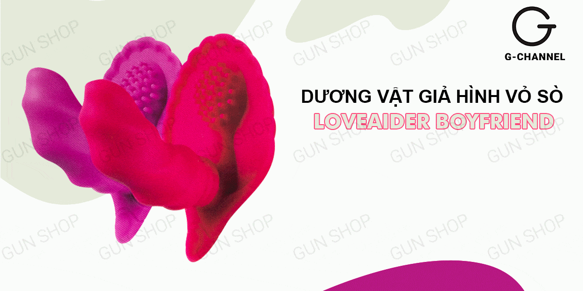 Loveaider Boyfriend dương vật giả vỏ sò điều khiển từ xa siêu kích thích