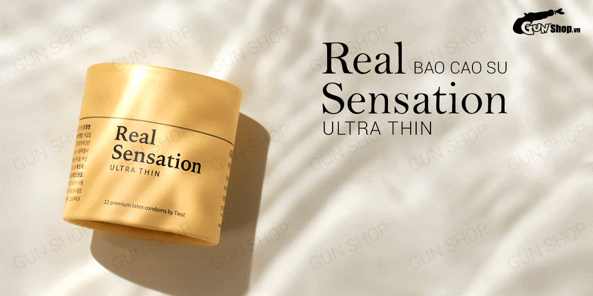 Real Sensation Siêu Mỏng Hộp 12 Cái Bao Cao Su Chất Lượng