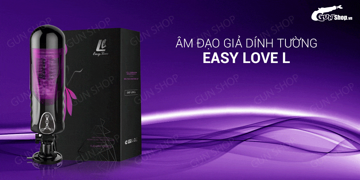 Âm Đạo Giả Gắn Tường Tự Động Xoay Thụt - Sạc USB - Easy Love