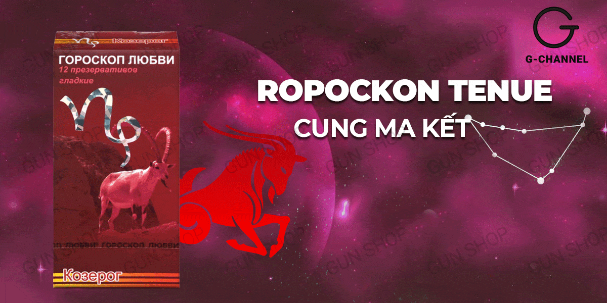 Bao Cao Su Ropockon Cung Ma Kết Mỏng 0.03mm Hương Dâu Hộp 12 Cái