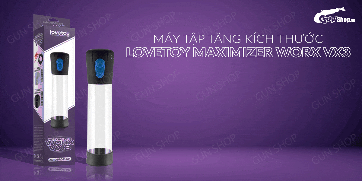 Địa chỉ bán Máy tập tăng kích thước dương vật tự động - Lovetoy Maximizer Worx VX3  giá sỉ
