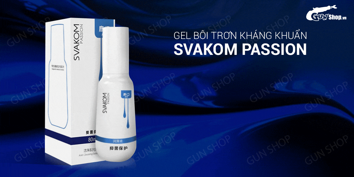 Gel bôi trơn Svakom Passion 80ml kháng khuẩn dịu nhẹ an toàn
