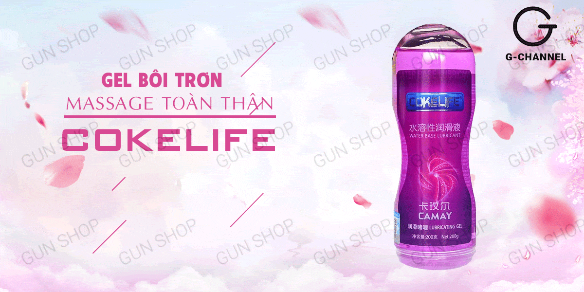 Gel bôi trơn massage hương camay Cokelife tím 100ml mềm mịn