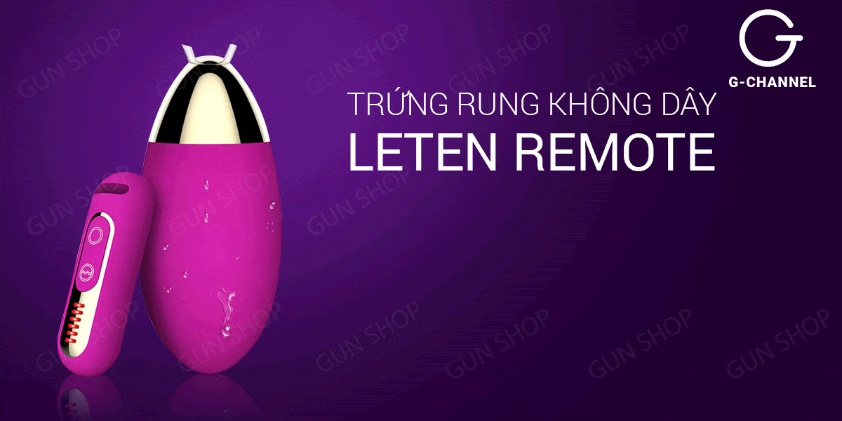 Trứng Rung Leten Remote Không Dây Chính Hãng Pin Lâu
