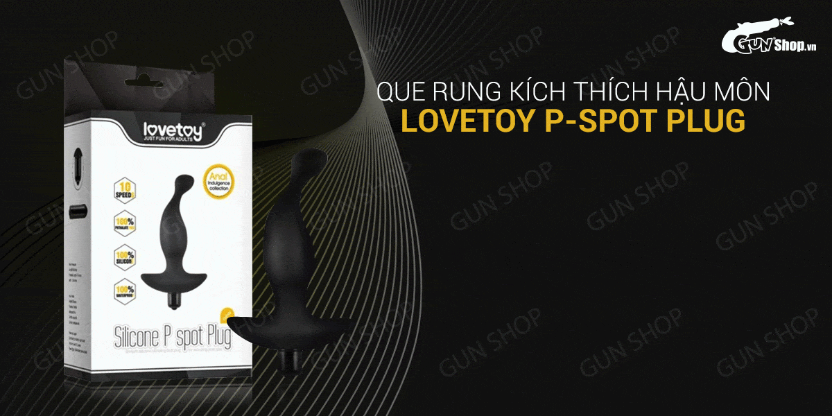 Que rung hậu môn 10 chế độ dùng pin Lovetoy P-Spot Plug kích thích