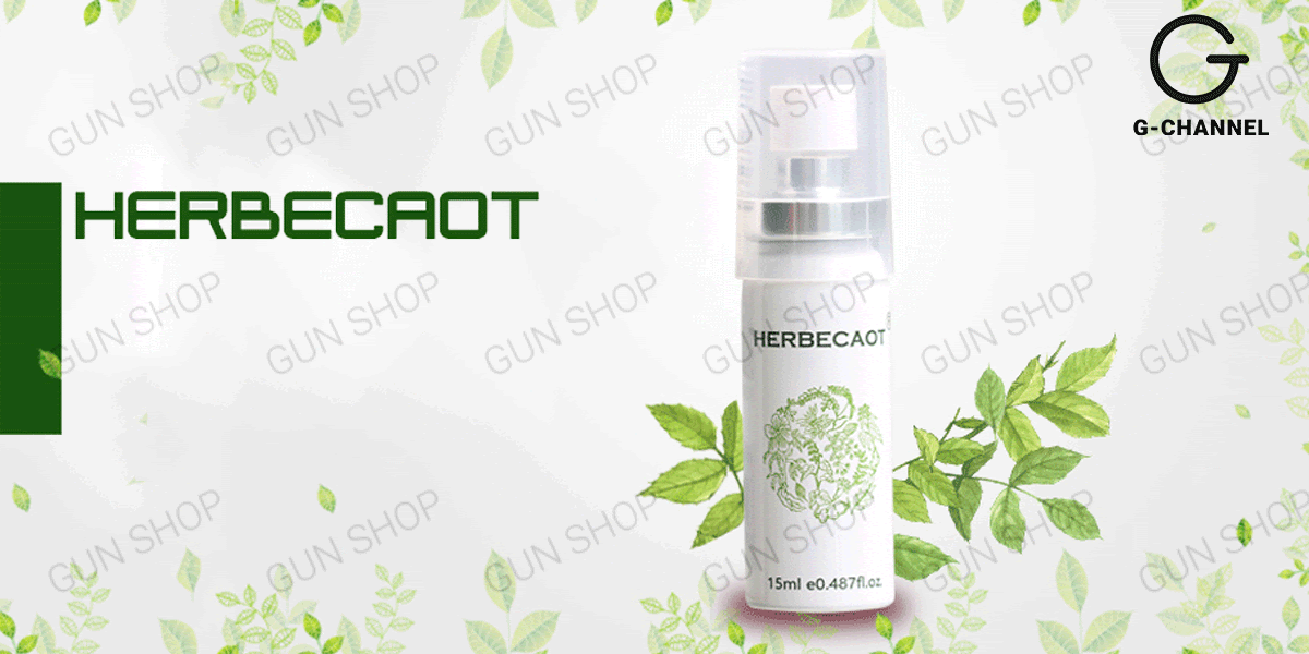 Herbecaot Đài Loan 15ml xịt kéo dài thời gian hiệu quả nóng