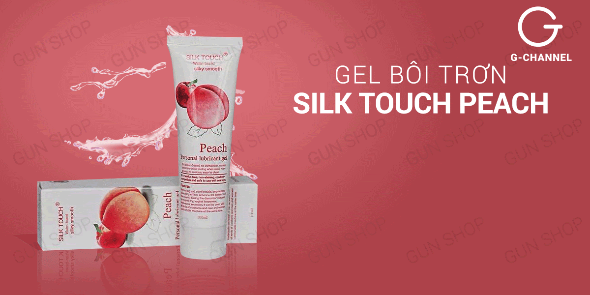 Gel Bôi Trơn Hương Đào Silk Touch 100ml Mềm Mịn Dịu Nhẹ
