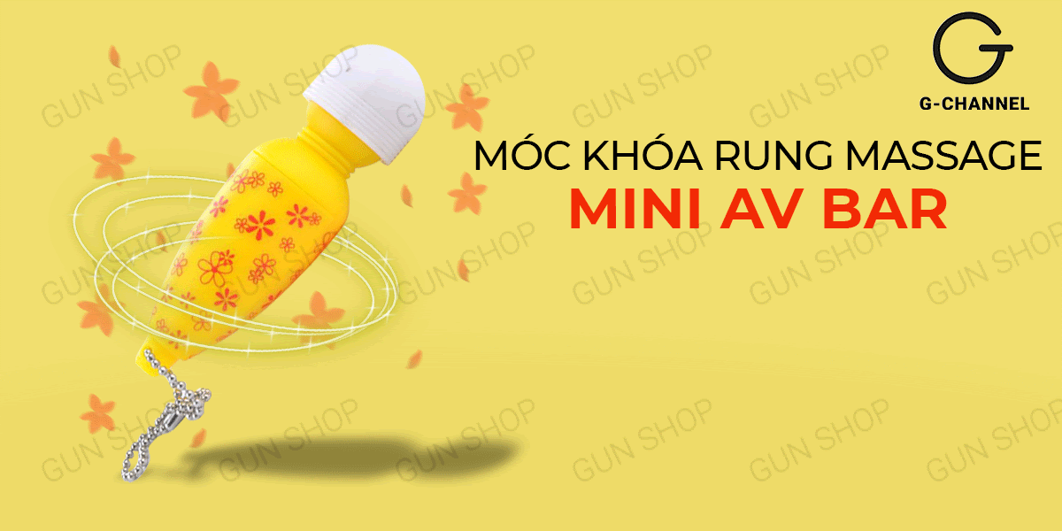 Móc khóa massage rung Mini Av Bar tiện lợi quà tặng hấp dẫn