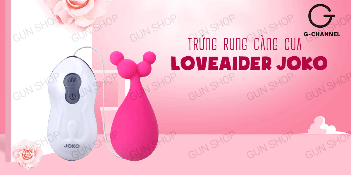 Trứng rung càng cua đa chế độ sạc pin Loveaider Joko siêu phê