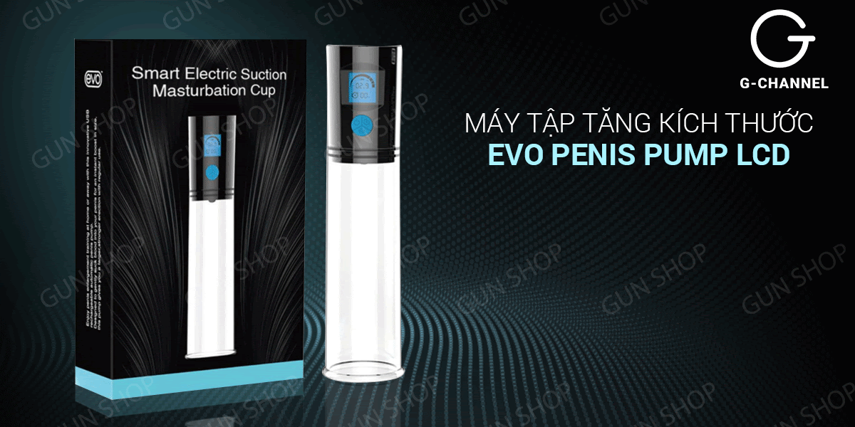 Máy bơm tăng kích cỡ dương vật tự động Evo màn hình LCD tiện lợi