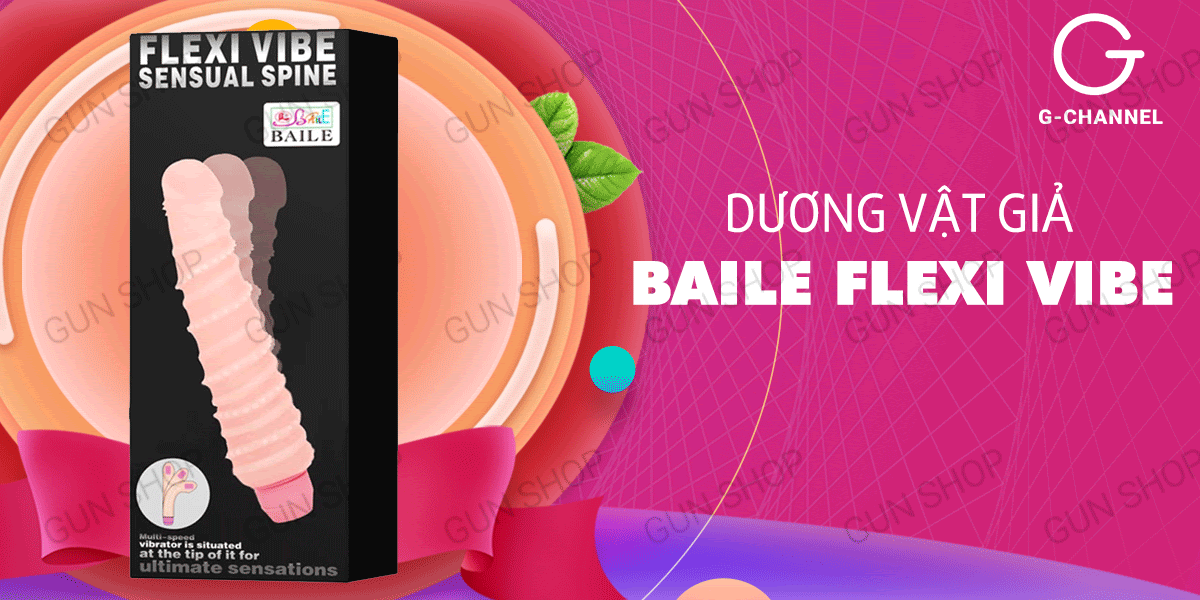 Dương vật giả đa chế độ rung uốn xoay pin sạc Baile Flexi Vibe