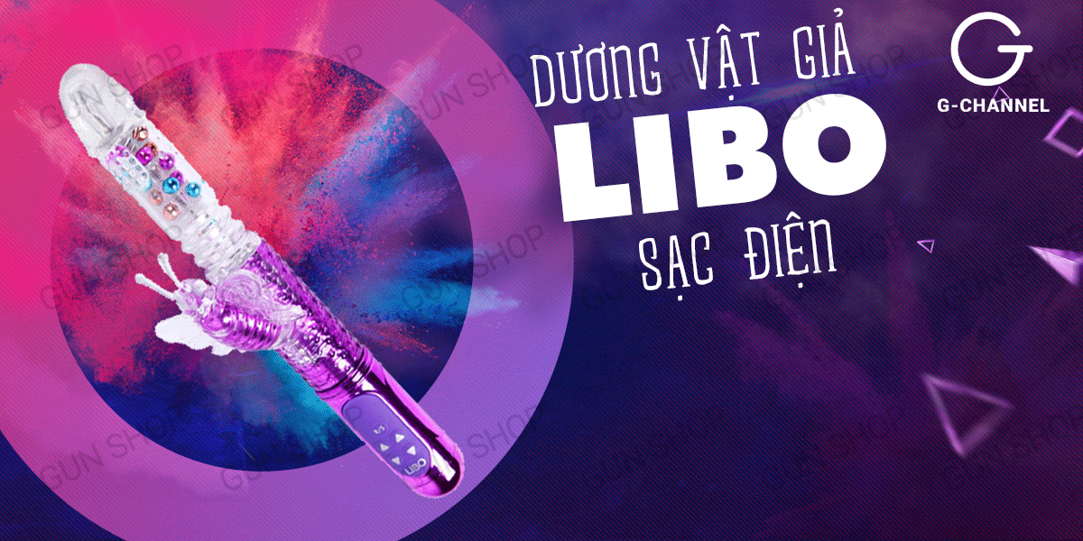 Dương vật giả libo cánh bướm sạc điện 8 chế độ rung siêu phê