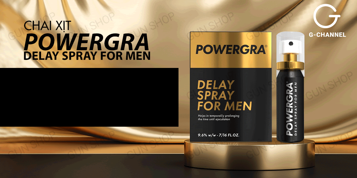 Powergra Delay Spray 13ml Mỹ Kéo dài thời gian Tăng cường sức mạnh