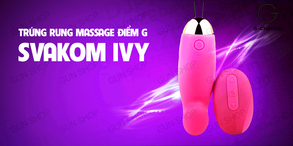 Trứng rung Svakom Ivy điều khiển từ xa 26 tần số cao cấp