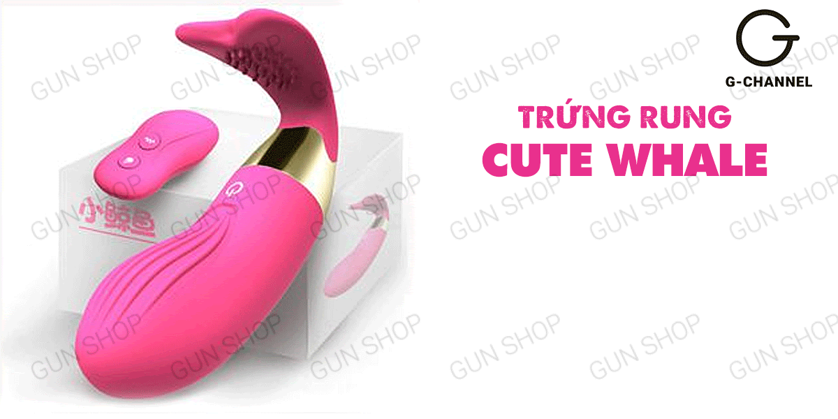 Review Trứng rung phát nhiệt sạc điện - Cute Whale  giá sỉ