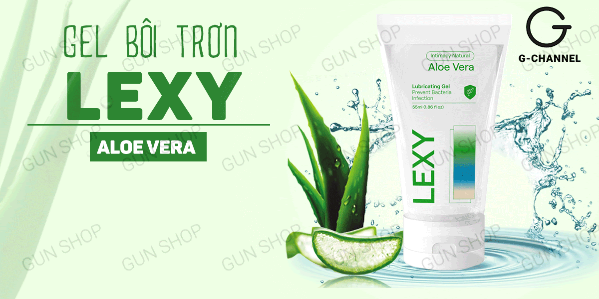 Gel bôi trơn Lexy Aloe 55ml dưỡng ẩm mượt, an toàn dịu nhẹ