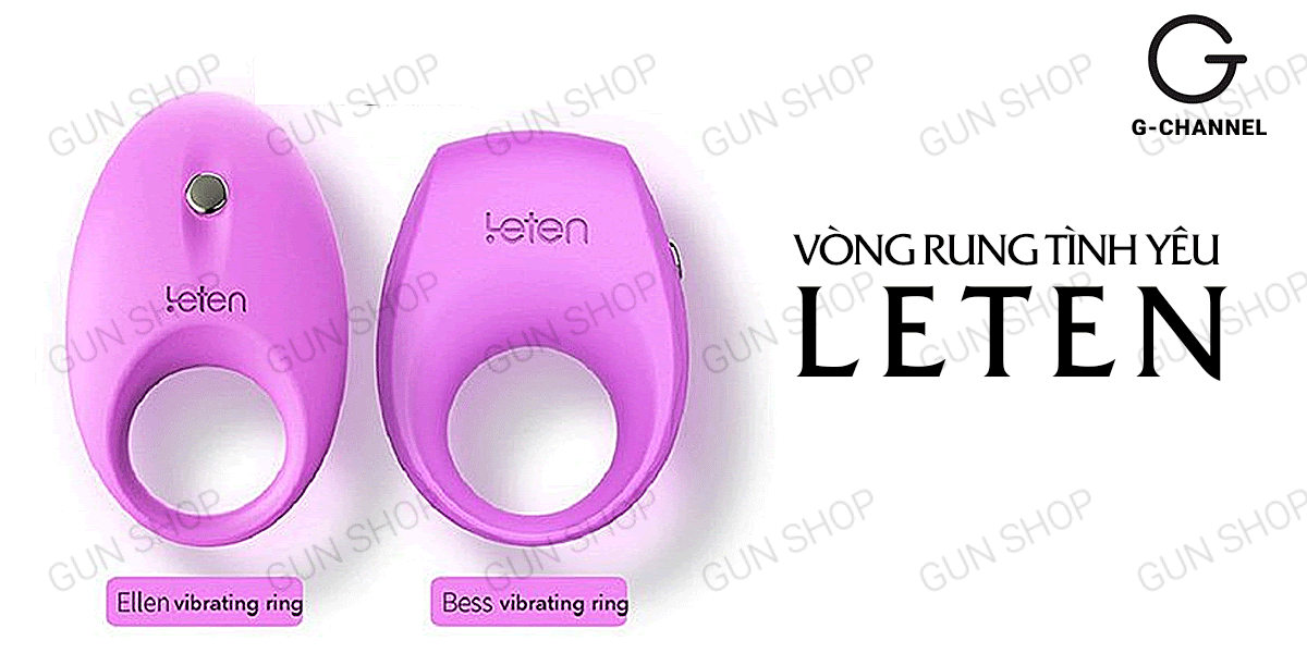 Vòng rung Leten Elle sạc pin cực bền tăng khoái cảm cao cấp
