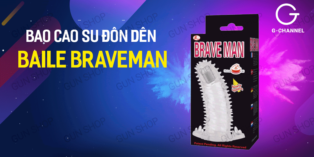 Bao cao su đôn dên Baile Braveman tăng kích thước, rung đỉnh