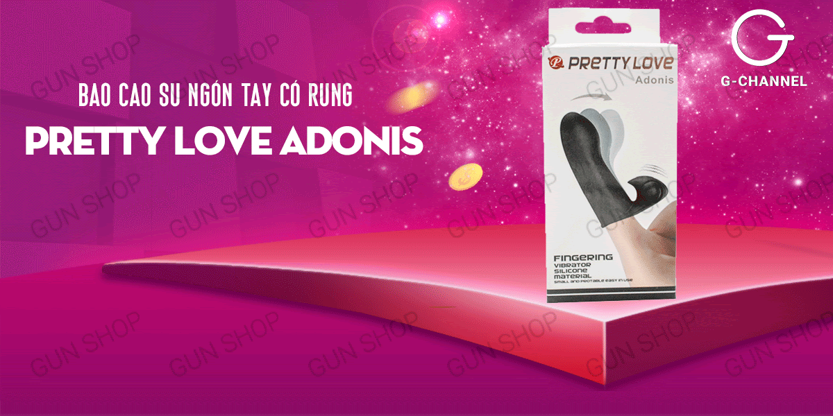 Ngón Tay Rung Pretty Love Adonis Kích Thích Cực Mạnh Hộp 1 Cái