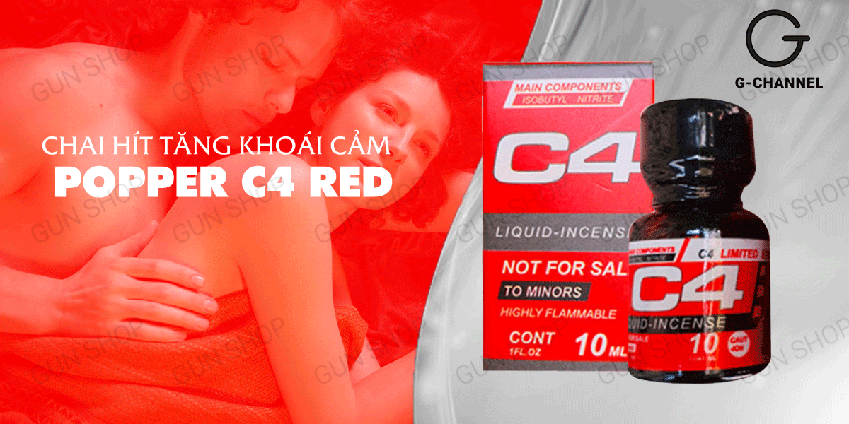 Bán Popper C4 Red 10ml chính hãng Mỹ USA PWD tốt nhất
