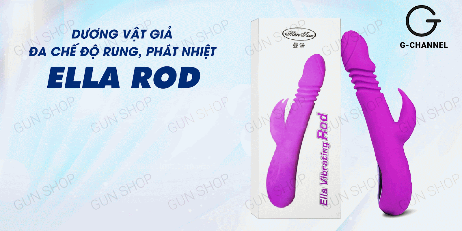 Dương vật giả cao cấp Baile Ella Rod đa chế độ rung nóng sành điệu