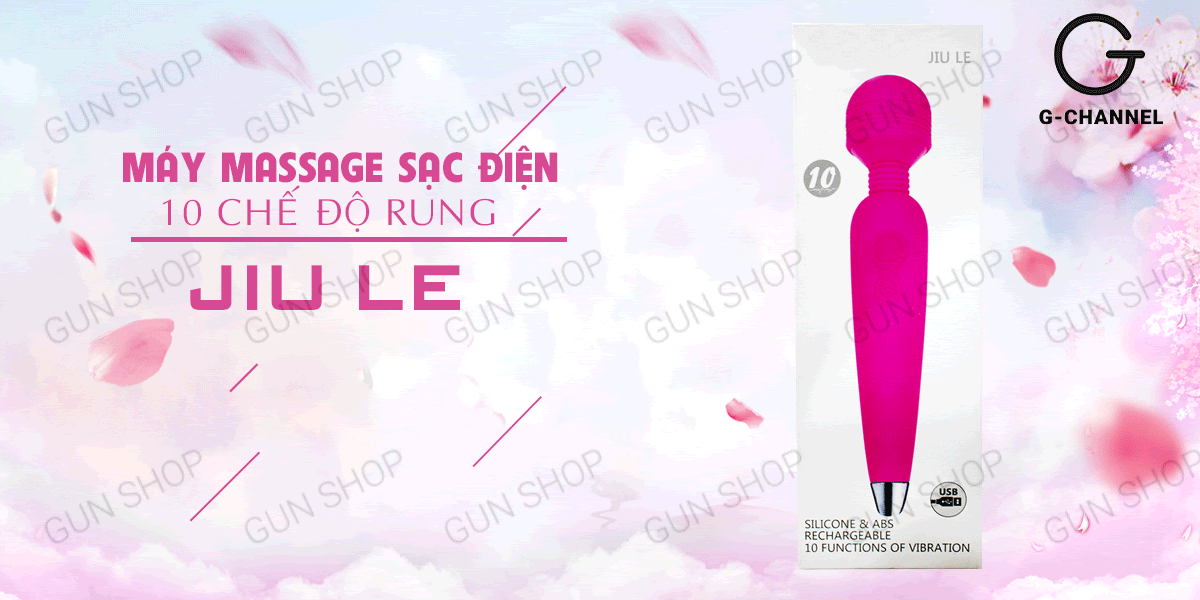 Máy massage rung đa chế độ 10 tốc độ sạc điện cao cấp, thư giãn tuyệt đỉnh