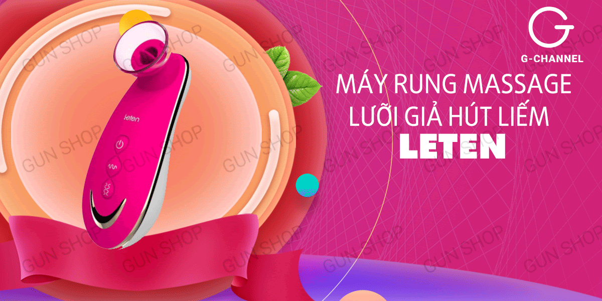 Máy Rung Massage Leten Sucker Kích Thích Âm Đạo Hút Liếm