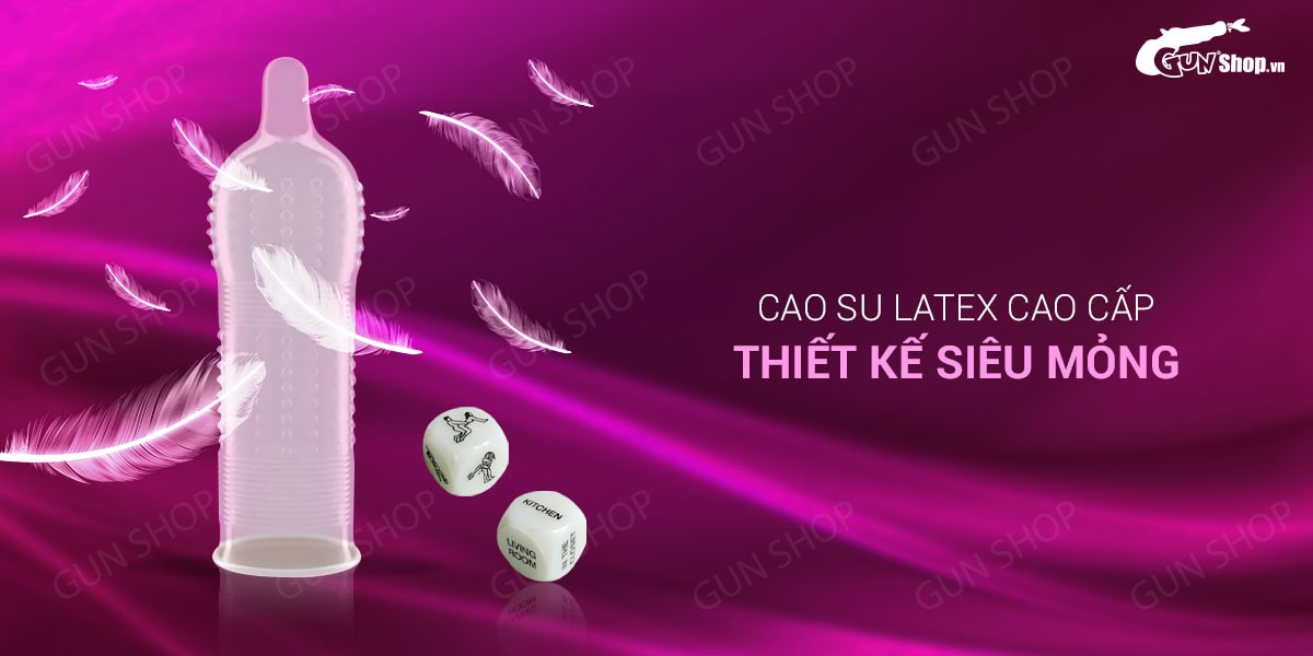Bao cao su SO 3 in 1 Siêu mỏng Gân Điểm nổi Hộp 12 - Mua ngay