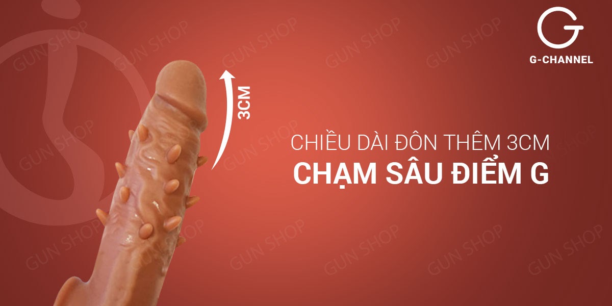 Bao cao su gai nổi Jiuai tăng kích thước - Siêu mỏng, an toàn