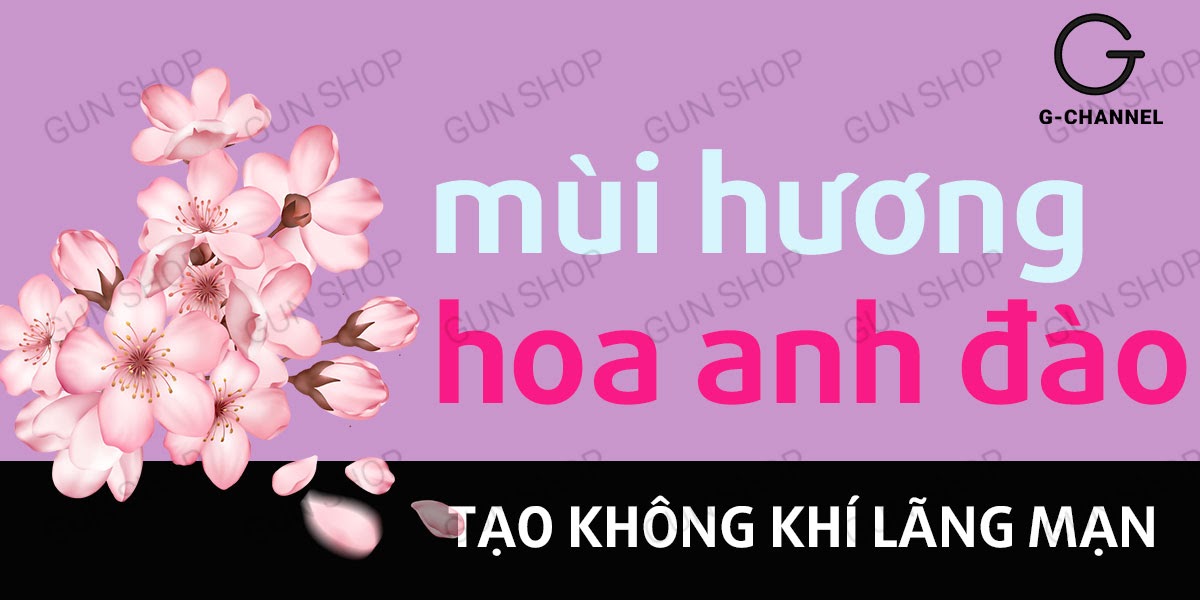 Bao Cao Su Kimono Hồng 0.03mm Hương Anh Đào - Hộp 12 Cái